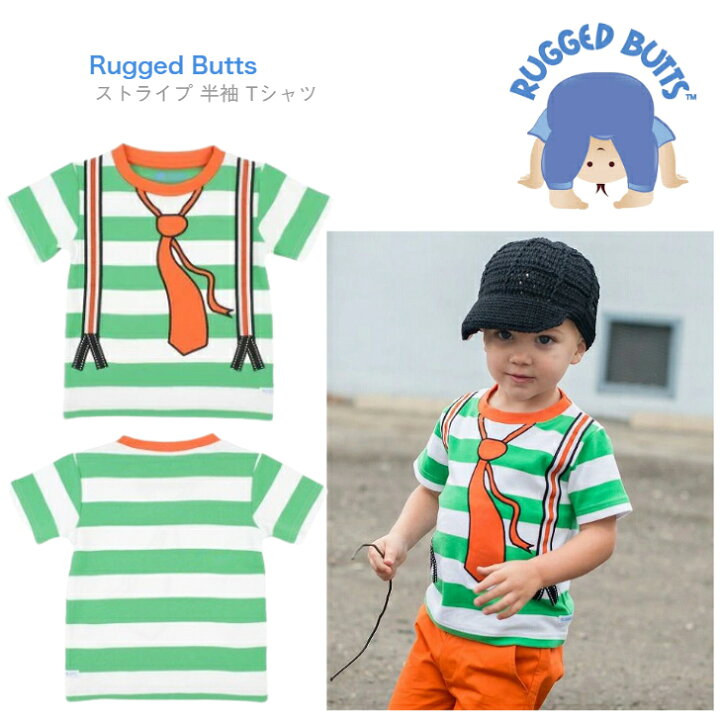 楽天市場】【Rugged Butts】ストライプ だまし絵 Tシャツ 半袖  