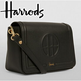 母の日 HARRODS ハロッズ 正規品 黒 ショルダーバック Finchley Black Cross-Body Bag 本州送料無料