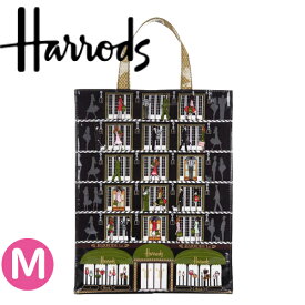 母の日 HARRODS ハロッズ 正規品,トートバッグ ショッピングバッグ,裏地付, 軽量,Mサイズ/Harrods Elevators Shopper /A4