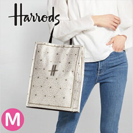 母の日 HARRODS ハロッズ 正規品 裏地付 Mサイズトートバッグ PVC ショッピングバッグ A4ファイル Mosaic Shopper Bag 本州送料無料