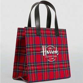 母の日 Harrods ハロッズ Sサイズ　トートバック　タータンチェック Small Southbank Royal Stewart Bag /本州送料無料