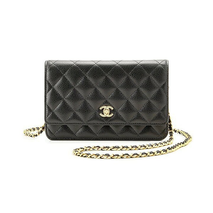 楽天市場】シャネル CHANEL チェーンウォレット 長財布 ブラック 黒  