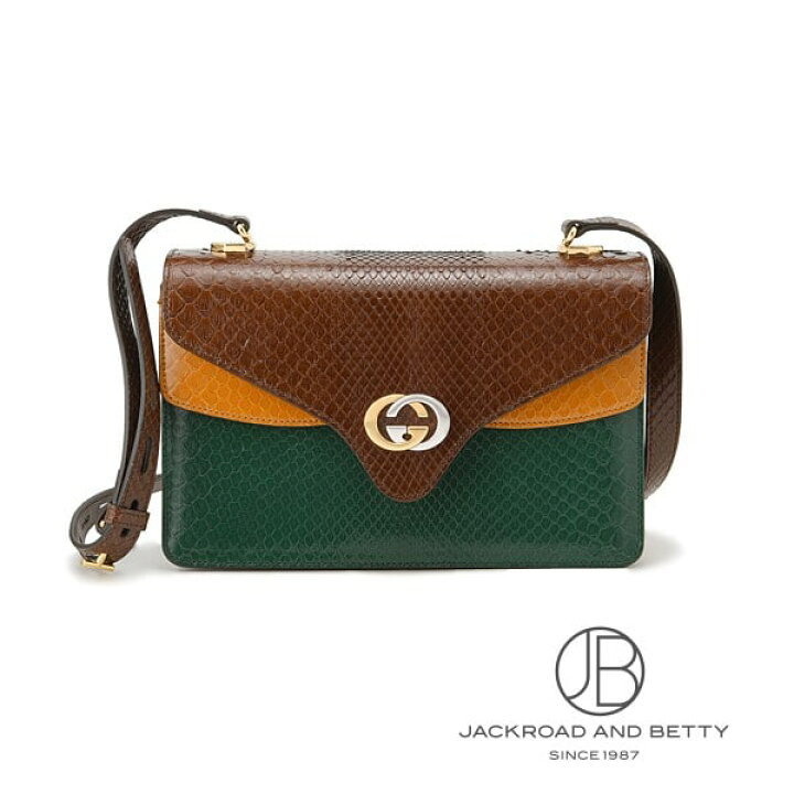 楽天市場】グッチ GUCCI パイソン レザー ショルダー バッグ 中古 