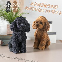 楽天市場】トイプードル 犬 置物（置物｜インテリア小物・置物 