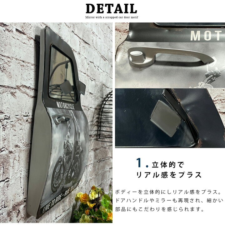 楽天市場】期間中ポイント10倍 壁掛けミラー アメリカン雑貨 プレート 