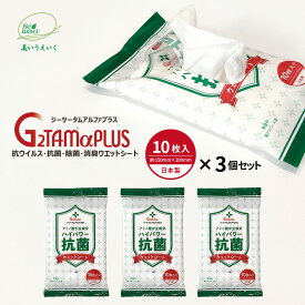 除菌シート 10枚入 消臭 抗ウィルス 抗菌液 G2TAMαPLUS（ジーツータムアルファプラス） 3個/5個【季節性ウイルス対策に】ウェットティッシュ ウエットティッシュ g2tam 新型コロナウイルス不活化を確認