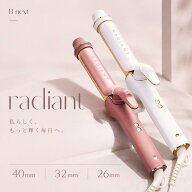 【ポイント10倍】《正規販売店》【新発売】Bnext ラディアント カールアイロン 40mm 32mm 26mmレッド グ…