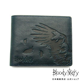 ブラッディマリー 2折ウォレット 羽 ブルー 財布 ウォレット ブランド メンズ レディース Bloody Mary