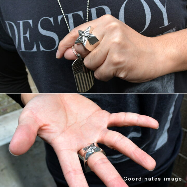 楽天市場】クロムハーツ Chrome Hearts ラージスター リング 指輪 
