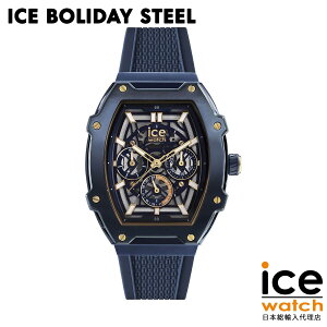 y}\Ԍ聚|Cg3{zACXEHb` ICE boliday - Gold blue skel - Steel - Medium fB[X Y EHb` ICE-WATCH