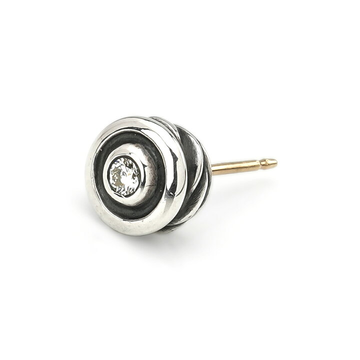 LONE ONES ロンワンズ フロー スタッド ウィズ ダイヤモンド ピアス  