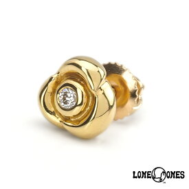 【P最大10倍★6/11 1:59まで】ロンワンズ ジュエリー アクセサリー ピアス 片耳用 18K ゴールド 金 LONE ONES K18 フロースタッドイヤリング w/ ダイヤモンド ギフト プレゼント 贈り物 レディース メンズ 男性 女性