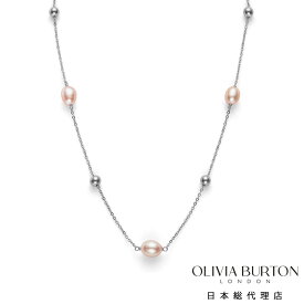 オリビア・バートン トレンド - バイ ザ シー パール ビーズ シルバー ネックレス レディース アクセサリー ジュエリー OLIVIA BURTON