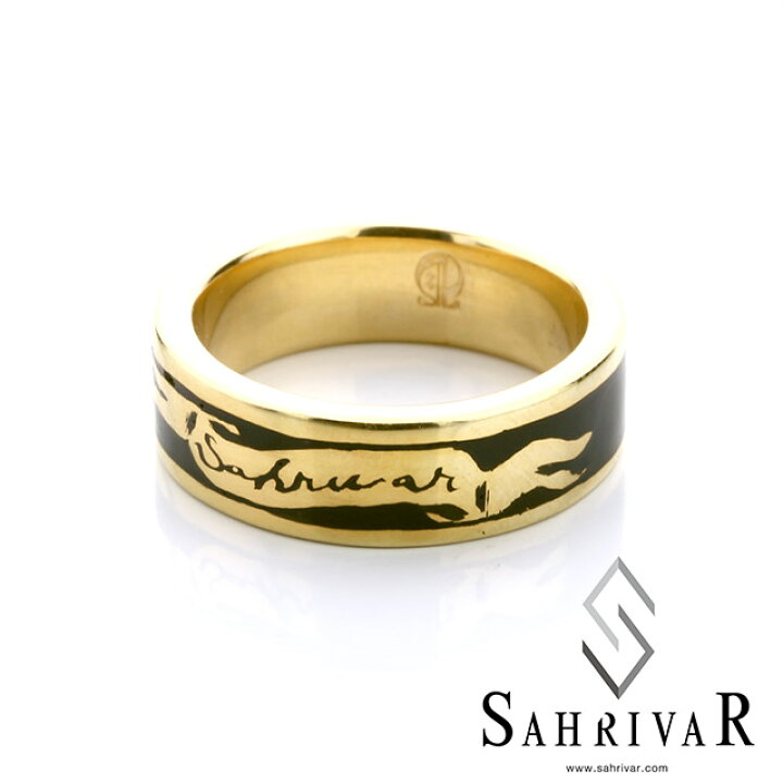 楽天市場】シャフリーヴァル【SAHRIVAR】エナメル リング ゴールド 