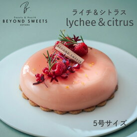 プラントベースケーキ ライチ＆シトラス ホール 冷凍配送 5号サイズ 1台