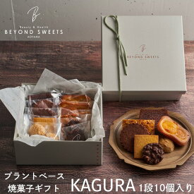 【送料無料・常温配送】プラントベース 焼菓子ギフトKAGURA 1段［10個入］