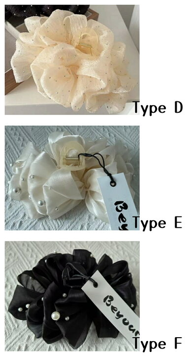 楽天市場】【即日発送/即納】ヘアクリップ リボン 大きめ バンス 