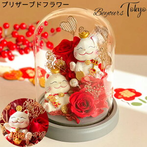 プリザーブドフラワー ガラスドーム 灯る led 花 誕生日 プレゼント 母 祖母 女性 おしゃれ テラリウム お誕生日 お花 バラ ブリザードフラワー ギフト かわいい 誕生日 贈り物 おしゃれ 母の