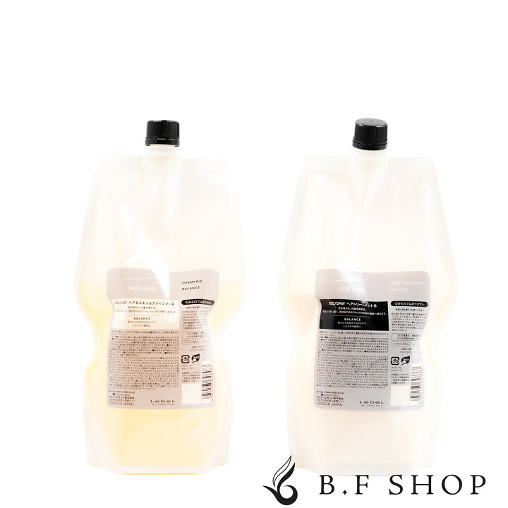 楽天市場】【セット品】ルベル シーソー シャンプー バランス 800ml 