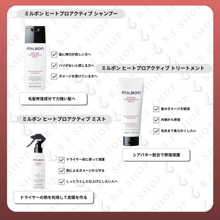 楽天市場】ミルボン ヒートプロテクティブ シャンプー 2500ml 