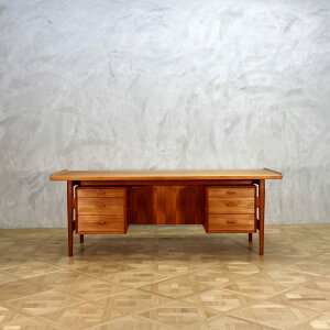 Arne Vodder Model 207 Desk Teak Be[W re[W kƋ CeA  k gt@j`[ e[u