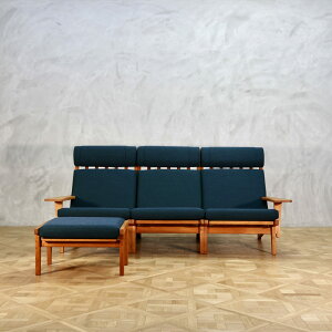 Hans J Wegner Ge375 Sofa Ottoman Set Teak nXEJEEFOi[ Be[W re[W kƋ CeA  k gt@j`[ \t@