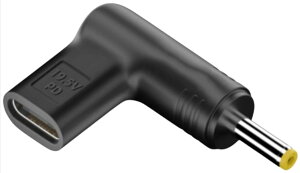 USB-C ���� DC Type-C�ϊ� ��� HP ASUS Lenovo�p 4.0×1.7mm �o�� 19.5V 5A 100W �Ή� �m�[�g�p�\�R��