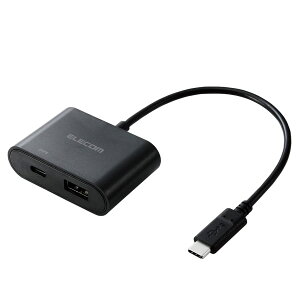 �G���R�� �ϊ��P�[�u�� 0.15m USB Type-C to USB-A ���d�@�\�t USB Power Delivery60W�Ή� �yiPhone15 �Ή����؍ρz �u���b�N MPA-CAPDBK