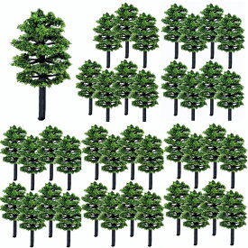 edonsa ジオラマ 木 樹木 風景 鉄道 模型 建築 庭 森林 ミニチュア プラモデル 材料 モデルツリー Nゲージ HOゲージ 箱庭 3.5cm 60本