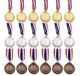 【YYDS】メダル 表彰用メダル 金メダル 銀メダル 銅メダル ゴールドメダル 運動会 幼稚園 ごほうび 優勝 メダル 表彰式 スポーツ 会社 学校イベント パーティなどに メダルゲーム 各一個 6回分セット 合計18メダル