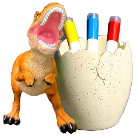 TOMMYFIELD ペン立て 1本 ペンスタンド 可愛い オシャレ 鉛筆立て ペン置き 恐竜