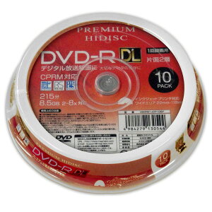 HIDISC CPRMΉ ^p DVD-R DL Ж2w 8.5GB 10 8{Ή