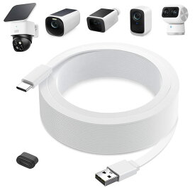 delilyn 25フィート USB A - USB C 延長ケーブル eufy Security 屋内カムに対応
