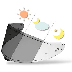 [Kanoan] CWR-F2 �p �V�[���h �����V�[���h �t�H�g�N���~�b�N�V�[���h �w�����b�g �o�C�U�[ PHOTOCHROMIC Z-8 Z8 X-15 X15 RF-1400 NXR2 ���O�� �z�� �O���[ �X���[�N �N���A �ЊO�i