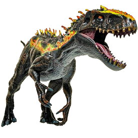 MONOW 恐竜 フィギュア インドミナスレックス C インドラプトル おもちゃ ジュラシック リアル きょうりゅう ティラノサウルス 子供 大型