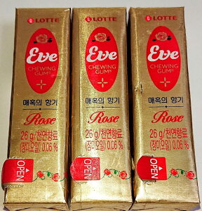 ���b�e �C�� �C�u ���[�Y�K�� �����K�� 3�Z�b�g LOTTE EVE ROSE GUM ���a ���������K���̊؍��o�[�W���� �K�N�̍��� G-market�I���W�i���Z�b�g