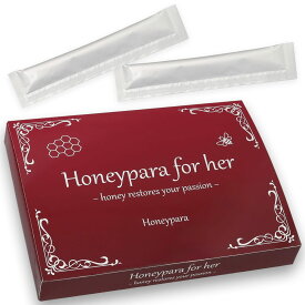 Honeypara for her ハニパラ 女性用 フェムケア ローヤルゼリー マカ 高麗人参 ハチミツ 蜂蜜 厳選7成分 日本製 1箱（10g分包×20本入り）