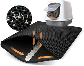 二層 飛び 猫トイレマット マット 猫砂 猫砂 猫砂取りマット EVA