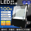【1年保証】LED投光器 屋外用 明るい LED投光器 100W 投光器 LED 屋外 防水 1000W水銀灯相当 超爆光20000LM ポータブル投光器 スポットライト 高天井用LED照明 サーチライト 集魚灯 ワークライト 超薄型LED投光器 IP65 防水 防塵 投光器 釣り 看板灯 LED 舞台照明 駐車場灯