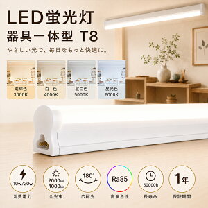 LED�u���� ����̌^ T8 40W�` 20W�` LED�x�[�X���C�g 600mm 1200mm ���ǌu���� ���^ �y�� �d���F �����F ���F �����F ��̌^�Ɩ� led�o�[���C�g �ȃG�l ������ 180°�L�z�� Ra85 �A���R�[�h�t�� �X�C�b
