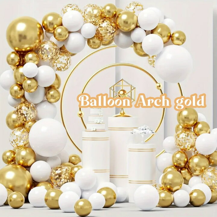 Yidechon 背景スタンド バルーンアーチ メタルウェディングアーチ 結婚式 誕生日パーティー ベビーシャワー装飾 ガーデンアー