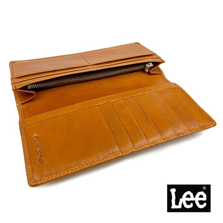 楽天市場】【送料無料】LEE リー 高級 イタリアンレザー ロング 