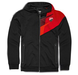 【DUCATI】《Ducati Corse Speed フード付スウェットジャケット 98771074》 ドゥカティアパレル 正規品 スウェット ジャケット フード Corse コルセ XLサイズ レッド ブラック