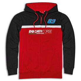 ≪特価品≫30％OFF【DUCATI】《Dual Martin スウェットジャケット 98771232》ドゥカティアパレル 正規品 スウェット ジャケット Corse コルセ マルティン Lサイズ レッド ブラック 特価品