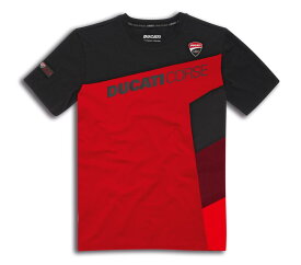 【DUCATI】《Ducati Corse Sport ショートスリーブTシャツ 98770592》ドゥカティアパレル 正規品 用品 Corse コルセ Tシャツ 半袖 男女兼用 Mサイズ Lサイズ XLサイズ ブラック レッド
