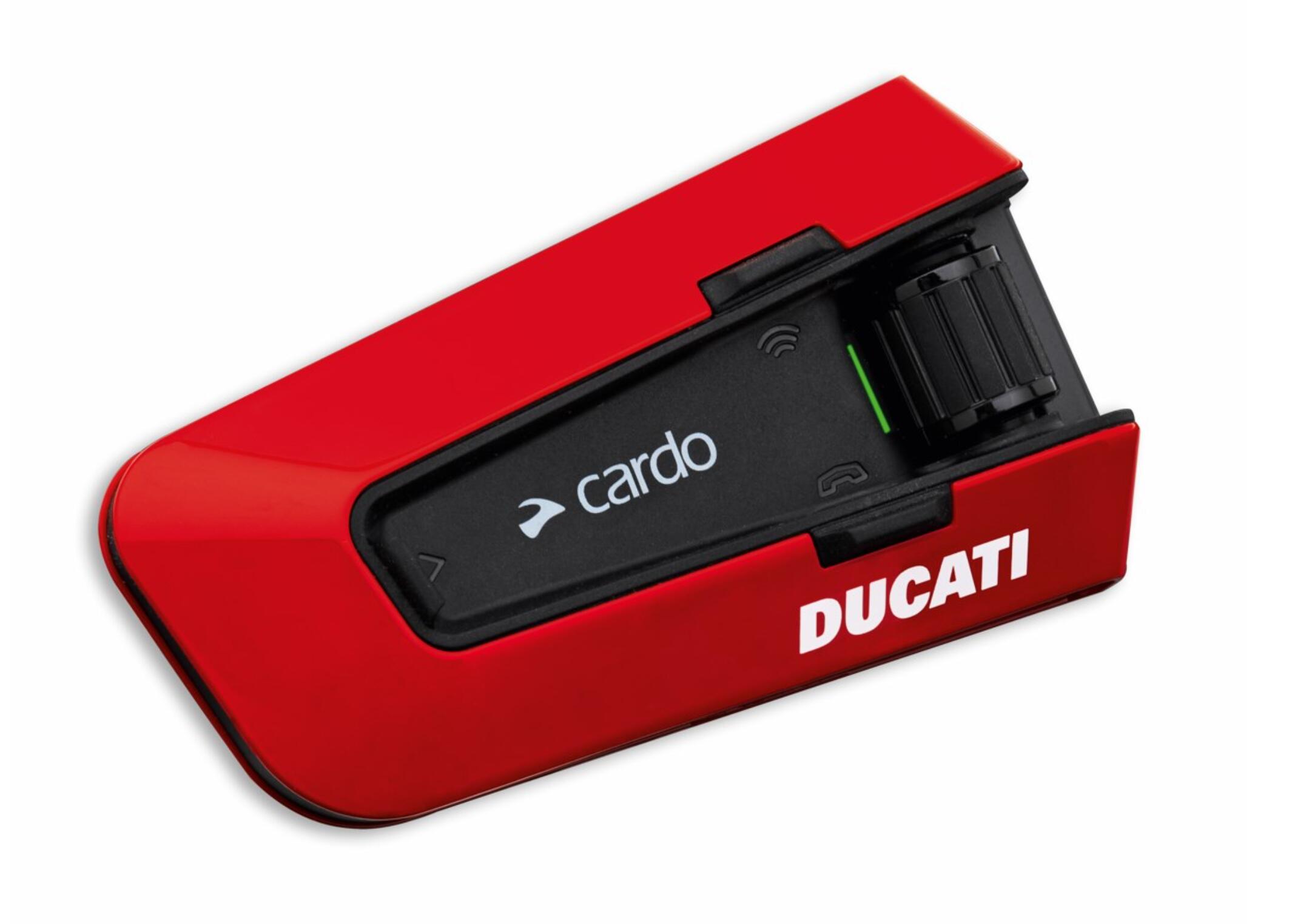 ★ニューモデル★《Ducati Communication System V3 BY Cardo 981071131》ドゥカティアパレル 正規品 インターコムシステム インカム Cardo カルド BACKTALKEDGE パックトークエッジ ライディング