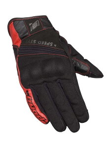 【HYOD PRODUCTS】《HSG013S ST-X RIDE MESH GLOVES》ヒョウドウプロダクト アパレル ライディング レザー グローブ スマホ操作可能 メッシュ ステルスプロテクター Mサイズ Lサイズ LLサイズ BLACK/RED BLACK/