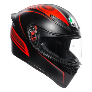 yAGVzs028192IY002 AGV K1 002-WARMUP MATT BLACK/REDtAGV G[W[uC Ki wbg ttFCXwbg CfBO MATT }bg BLACK/RED LTCY