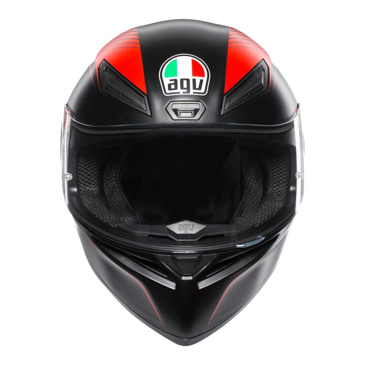楽天市場】【AGV】《028192IY002 AGV K1 002-WARMUP MATT BLACK/RED  