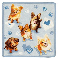 【新作】FEILER フェイラー With love and Paws 【25cm】 ハンカチ ハンドタオル 犬 ダックス 小型犬 【…